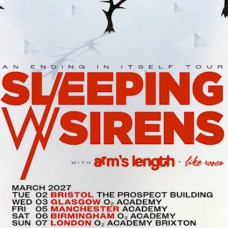 SLEEPING WITH SIRENS, O2 ACADEMY GLASGOW, WEDNESDAY 3RD MARCH 2027 SLEEPING WITH SIRENS, O2 ACADEMY GLASGOW, WEDNESDAY 3RD MARCH 2027